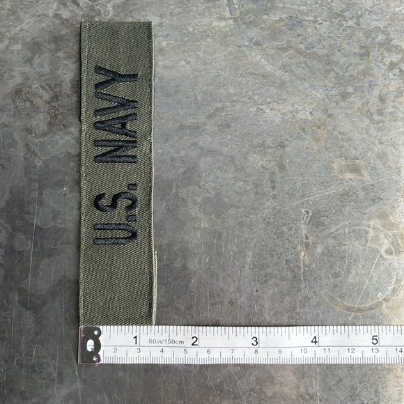U.S. NAVY embroidered tape patch - vintage - Picture 3 of 10
